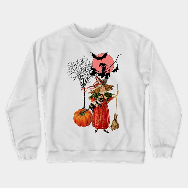 Vintage Halloween Pattern Crewneck Sweatshirt by RoxanneG